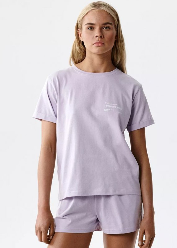 Atlantic PIŻAMA ATLANTIC NLP-506 WL26 LILIOWY JASNY