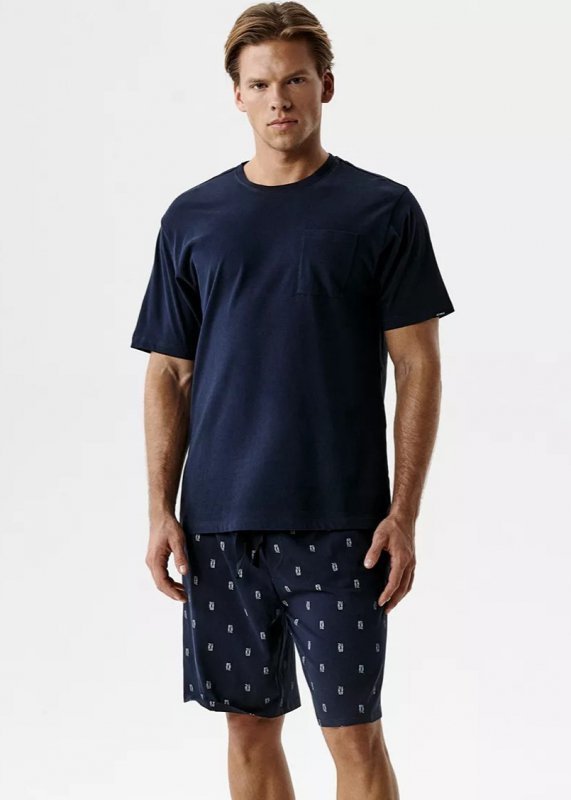 Atlantic PIŻAMA ATLANTIC NMP-402 WL26 GRANATOWY