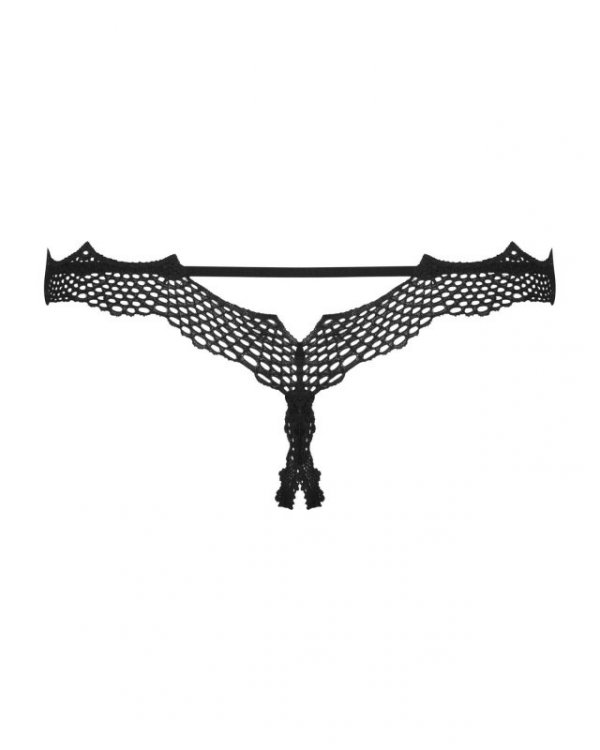 Obsessive 1 Bravelle stringi otwarte czarne PROMO