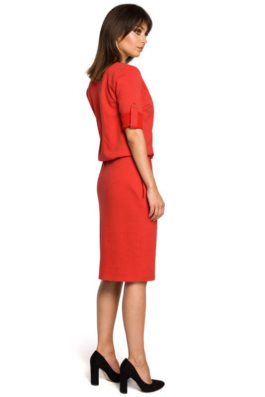 BeWear B056 sukienka czerwona