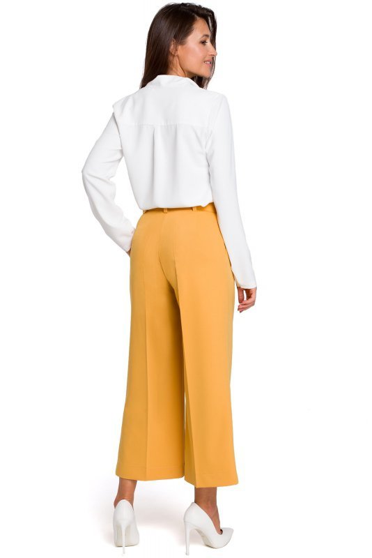 Stylove S139 Spodnie cullotes - żółte
