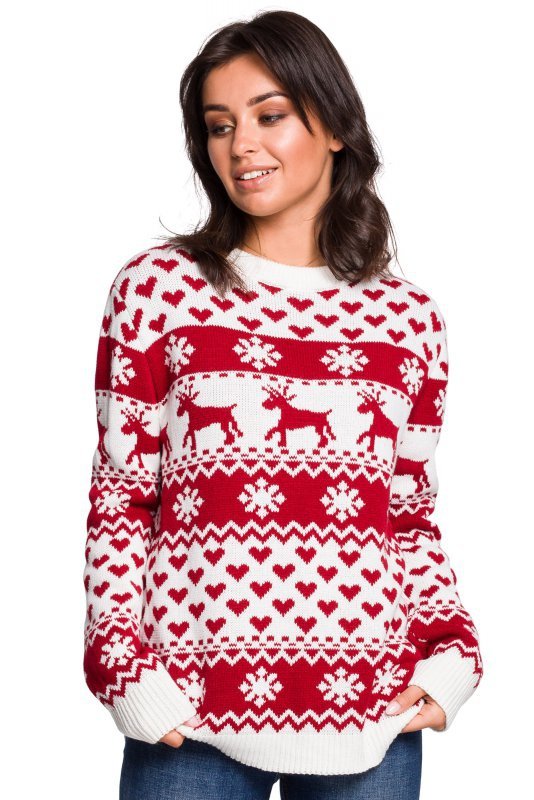 Be Knit BK039 Sweter z motywem świątecznym - model 2