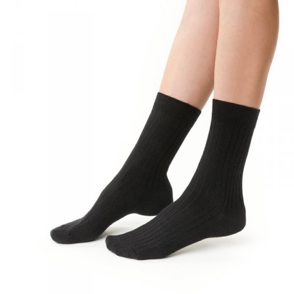 STEVEN SKARPETY BEZUCISKOWE W PRĄŻEK MERINO WOOL 130