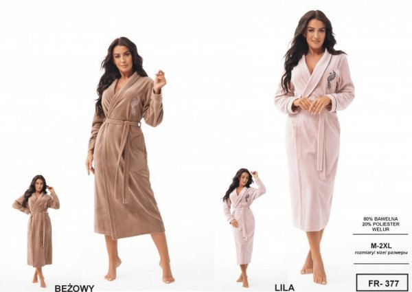 DOROTA SZLAFROK WELUROWY FR-377