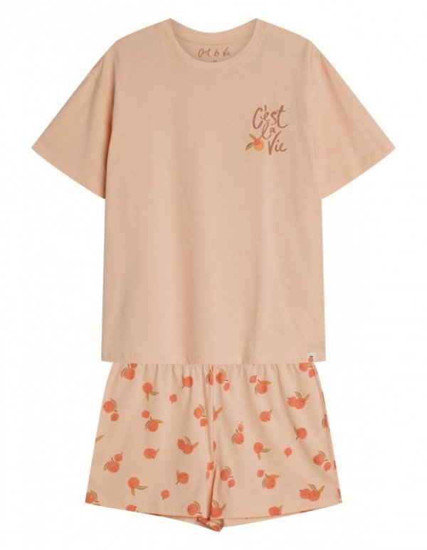 ESOTIQ & HENDERSON PIŻAMA DAMSKA NARANJA 42684 KR