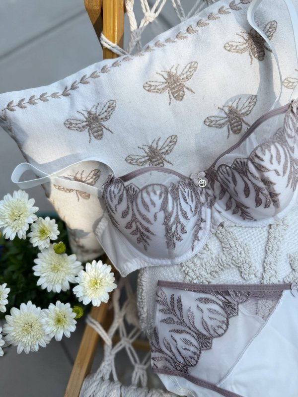 GAIA BIUSTONOSZ SEMI-SOFT JUDITH BSO 1356 ECRU-SZARY