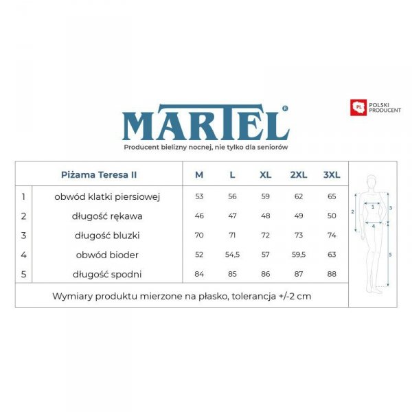 MARTEL PIŻAMA DAMSKA TERESA