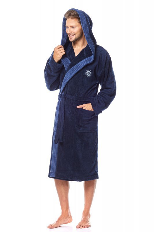 L&amp;L Szlafrok George Dark Blue