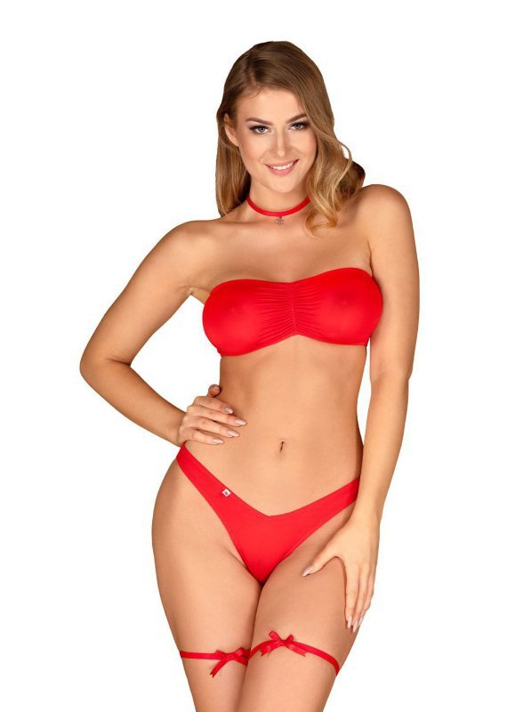 Obsessive Komplet Kissmas Set + podwiązki + choker GRATIS!