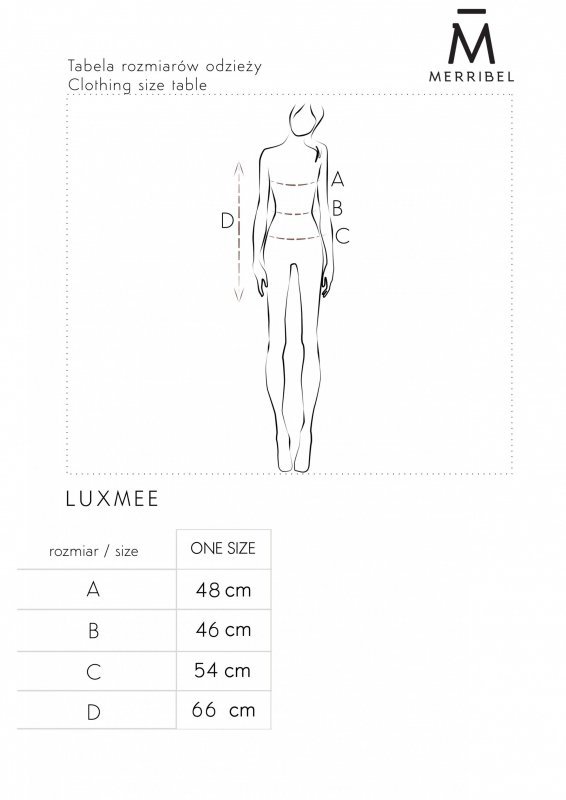 Merribel Bluzka Luxmee Czarna