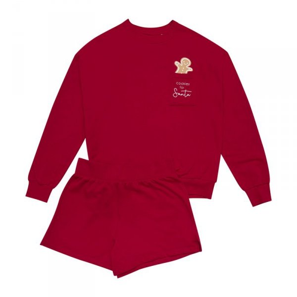 Henderson Ladies Piżama Fawn 41900-33X Czerwona