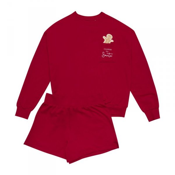 Henderson Ladies Piżama Fawn 41900-33X Czerwona
