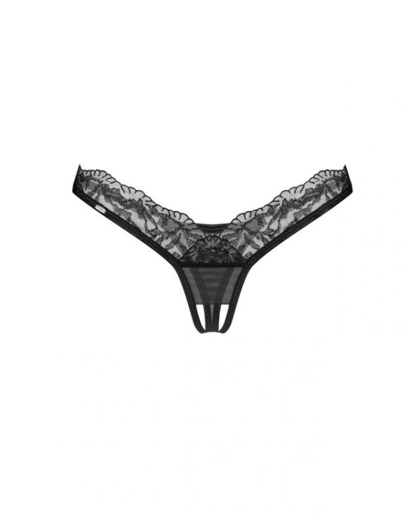 Obsessive Stringi Arrowel Black otwarte