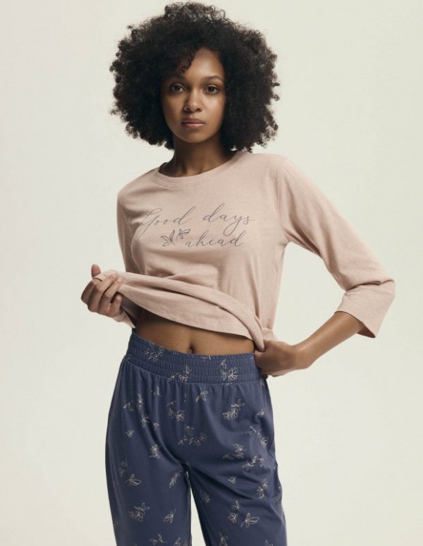 Henderson Ladies Piżama Delanie 43699 Pudrowy Róż