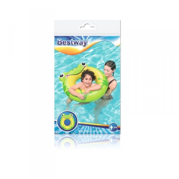BESTWAY Koło do pływania 85 x 79 cm mix  Żaba - WYSYŁK 24H
