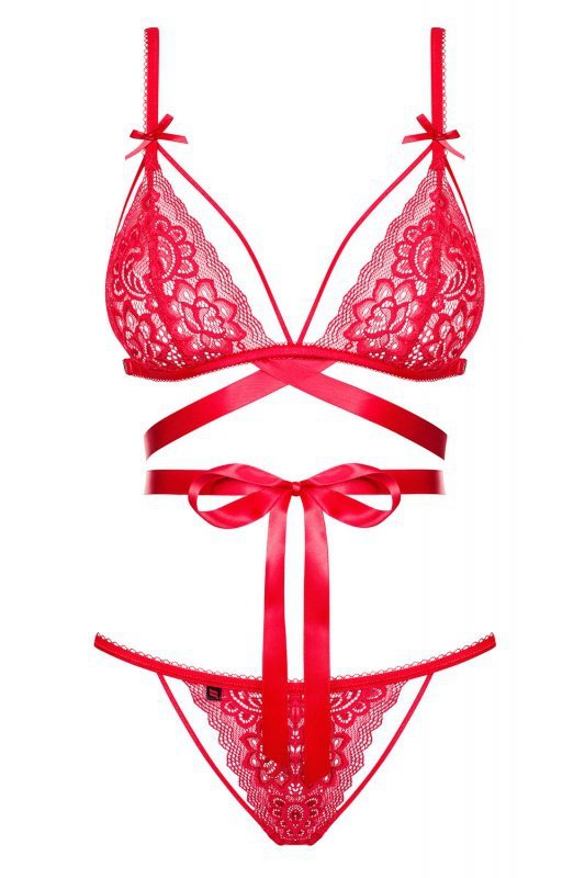 Obsessive Lovlea set bielizna nocna komplet biustonosz + figi
