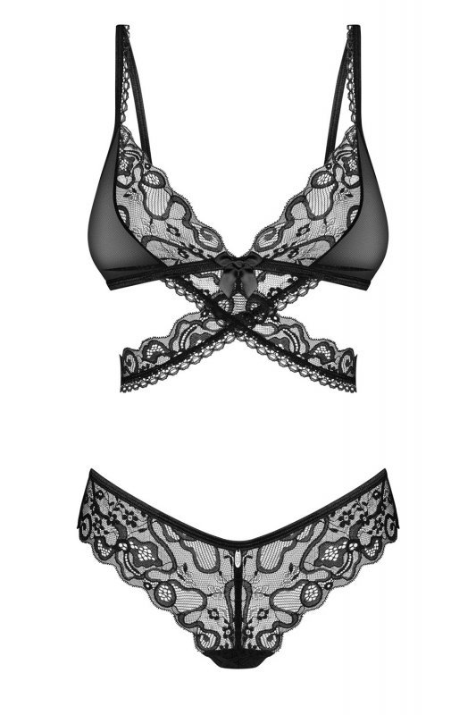 Obsessive Blomentis 2-pcs set bielizna nocna komplet biustonosz + szorty
