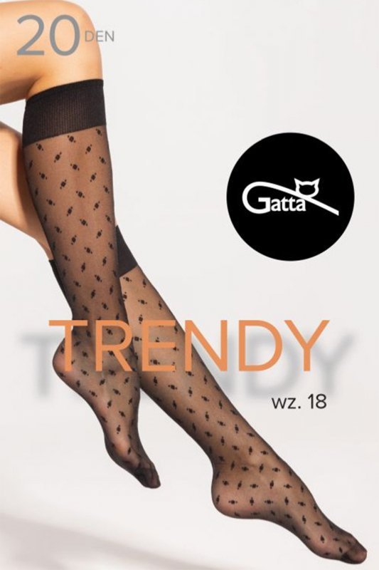 Gatta Knee Socks 16 20 DEN bielizna wyrób pończoszniczy podkolanówki
