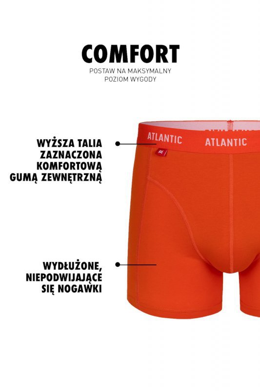 Atlantic Bokserki 047/01 3-pak pom/gra/ulm