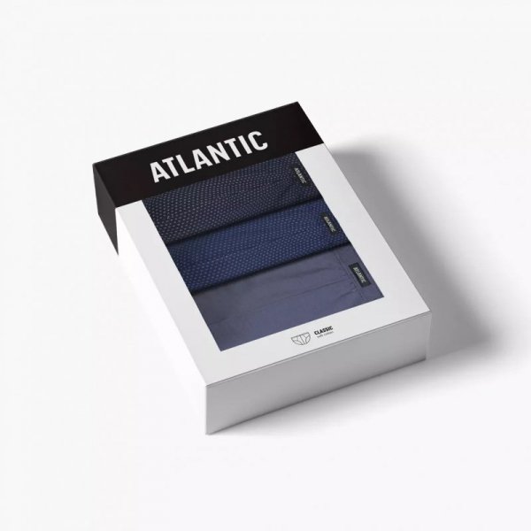 Atlantic Slipy 202 3-pak kobalt/granat/niebieskie