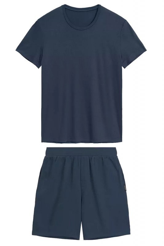 Atlantic Piżama męska 005 denim melanż