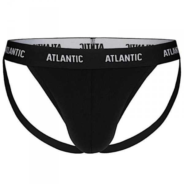 Atlantic Slipy otwarte jockstrap 1571 czarne