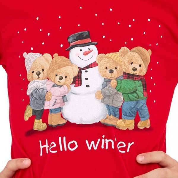 Cornette Piżama dziecięca Winter 593/171 czerwona