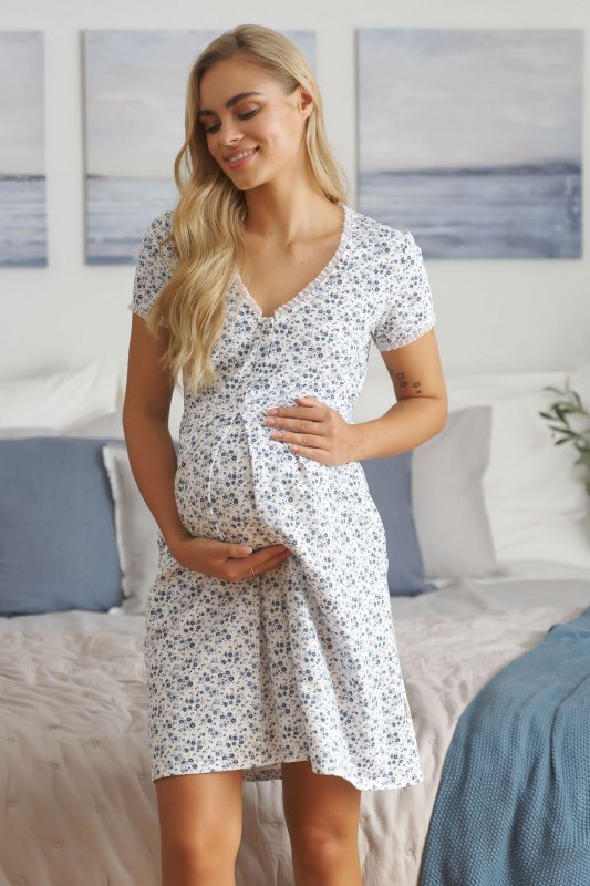 Doctornap Koszula nocna TCB 5335 navy bloom