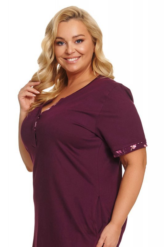 Doctornap Koszula nocna TB 7472 burgundy plus