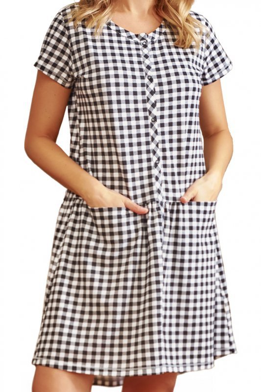 Doctornap Koszula nocna TCB 9444 black check