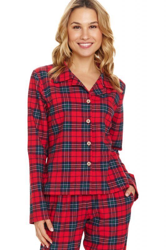 Doctornap Piżama damska PM 7125 red check