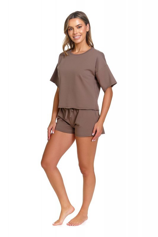 Doctornap Piżama damska SET 7450 mocha mousse