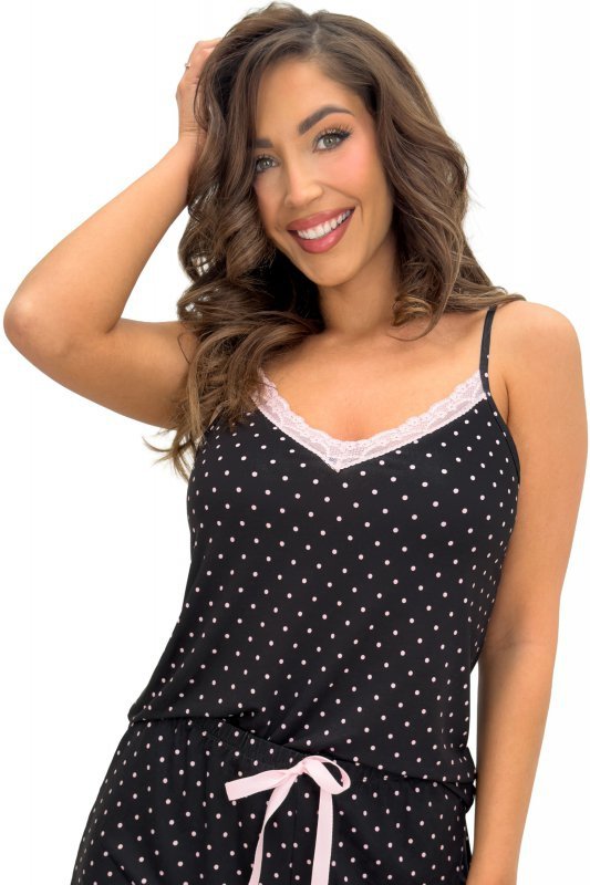 Donna Piżama damska Pati top czarna