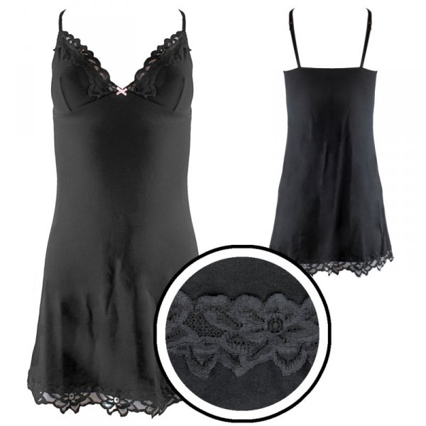 Ewana Koszula nocna Nina czarna