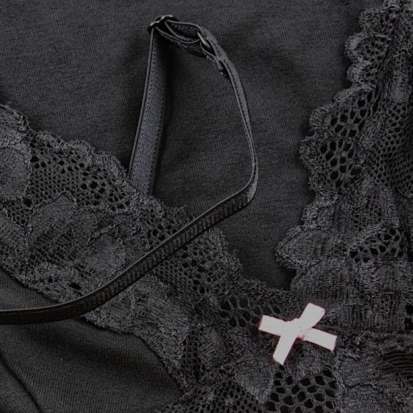 Ewana Koszula nocna Rose czarna