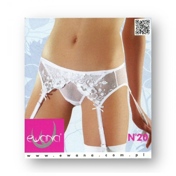 Ewana Pas do pończoch 020 czerwony