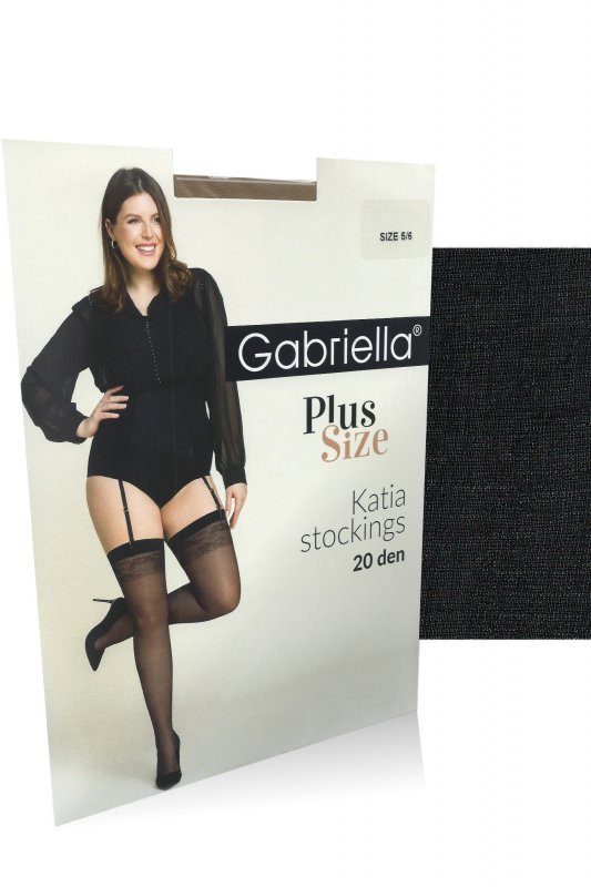 Gabriella Pończochy do paska Katia 167 czarne plus