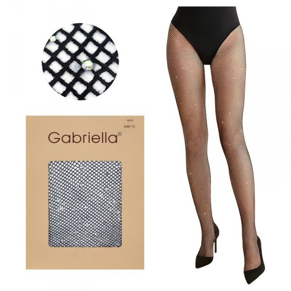 Gabriella Rajstopy Cristal kabarette 565 czarne