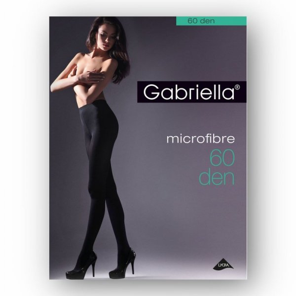 Gabriella Rajstopy microfibra 60 den 162 rozm. 8/9 czarne