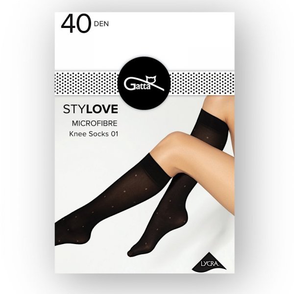 Gatta Podkolanówki Stylove 01 nero