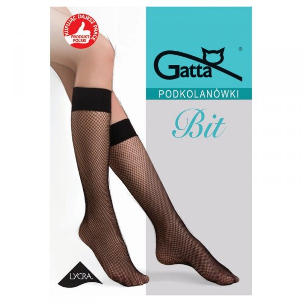 Gatta Podkolanówki kabaretki Bit grafit