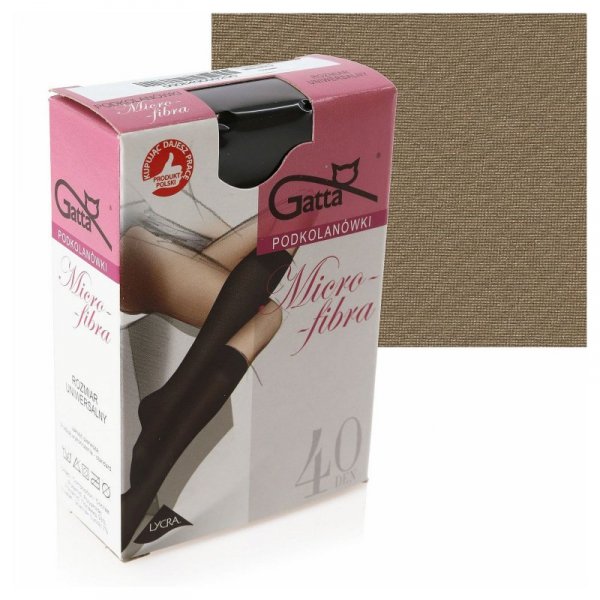 Gatta Podkolanówki microfibra toffie