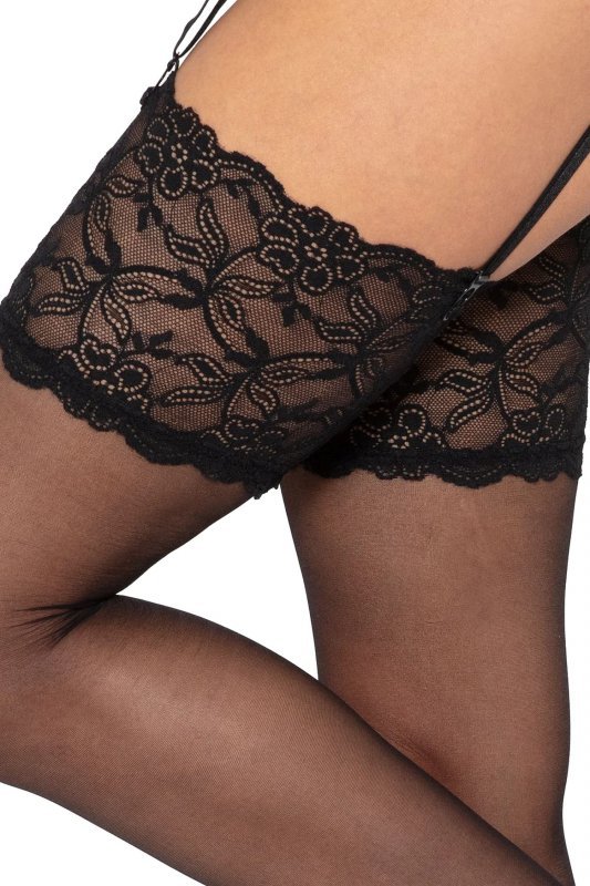 Gatta Pończochy do paska Venus lycra nero