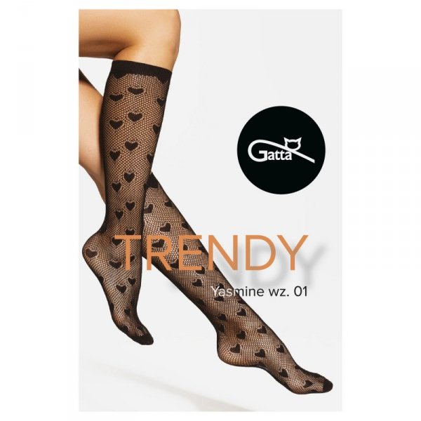 Gatta Podkolanówki Yasmine 01 czarne