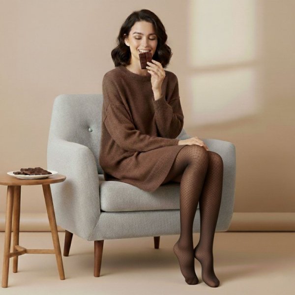 Gatta Rajstopy Gatta Wedel W02 40 den dark choco