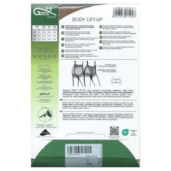 Gatta Rajstopy Body lift-up 20den daino