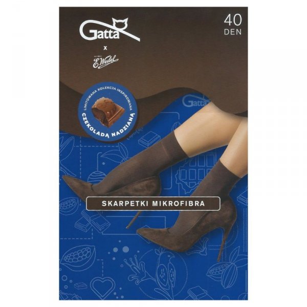 Gatta Skarpetki Gatta Wedel mikrofibra dark choco