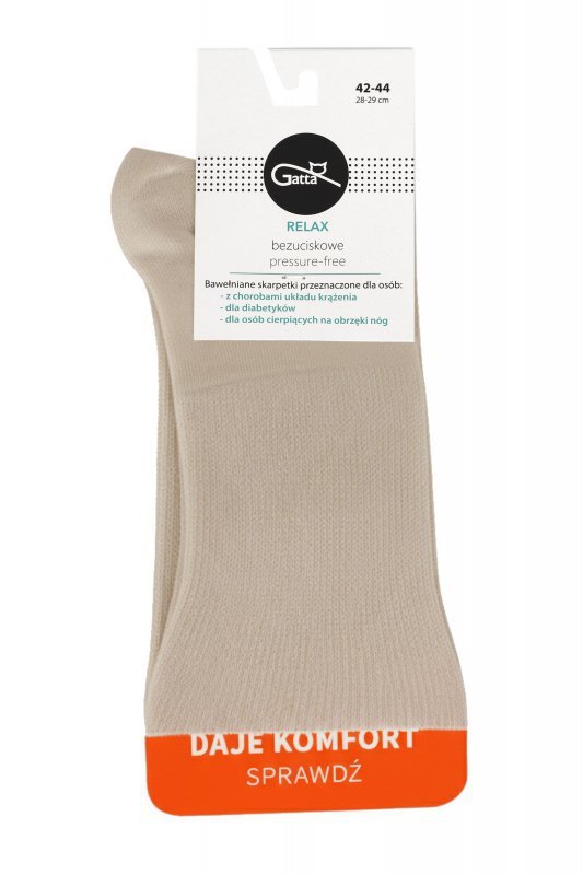 Gatta Skarpety bezuciskowe Relax W 000 beżowe