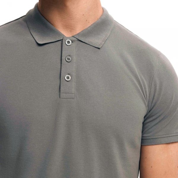Esotiq-Henderson Koszulka polo Mile 43025 szara
