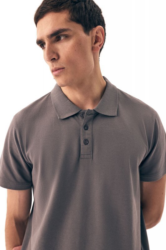 Esotiq-Henderson Koszulka polo Mile 43025 szara